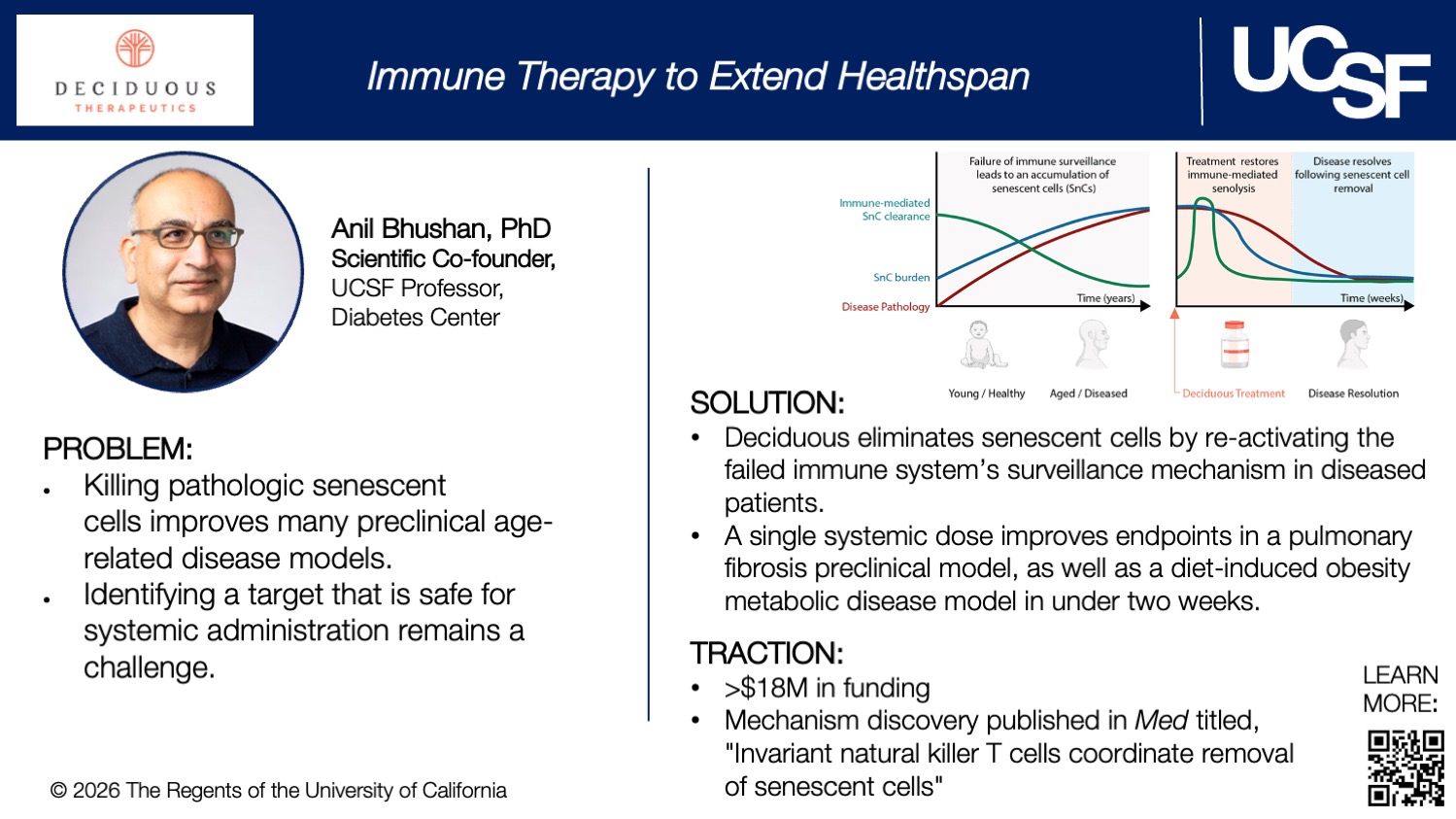Decidous Therapeutics - Immune Therapy to Extend Healthspan